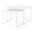 Blomus Fera Set Of 2 Nesting Tables/Rectangular, White