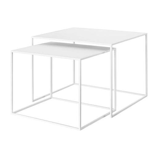 Blomus Fera Set Of 2 Nesting Tables/Rectangular, White