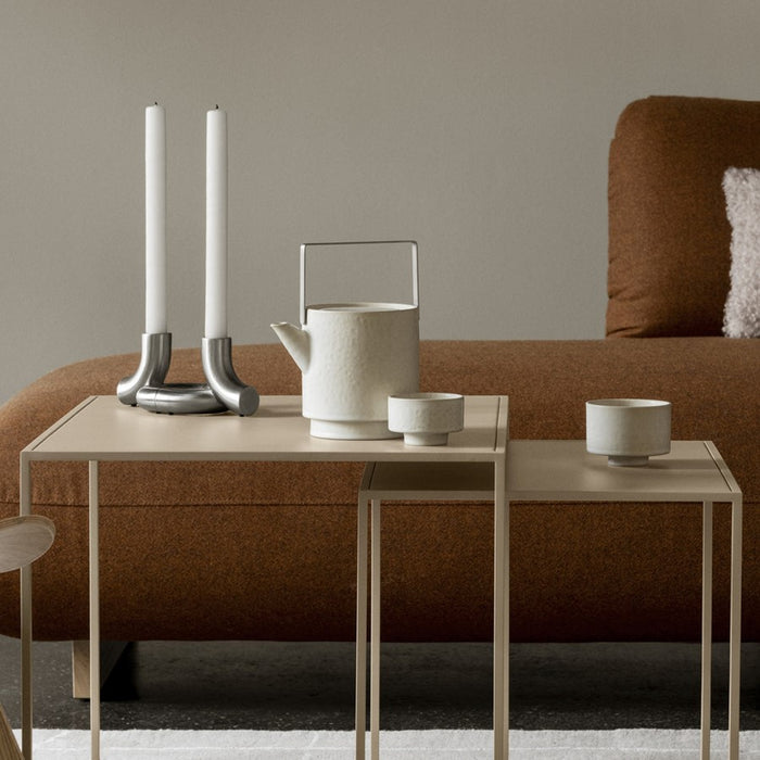 Blomus Fera Set Of 2 Nesting Tables/Rectangular, White