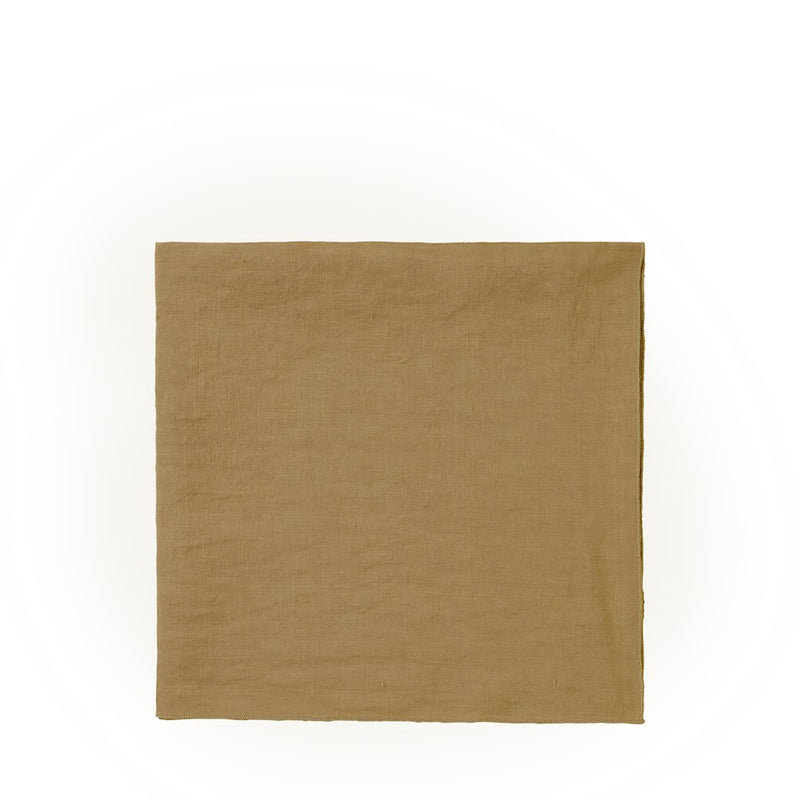 Blomus Lineo 17x17" Napkin Linen Dull Gold