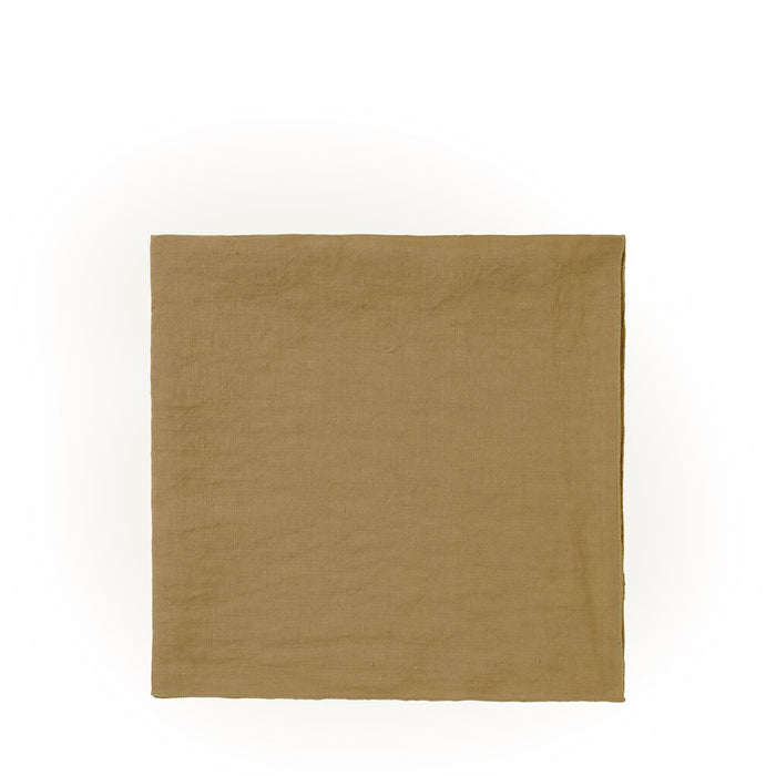 Blomus Lineo 17x17" Napkin Linen Dull Gold