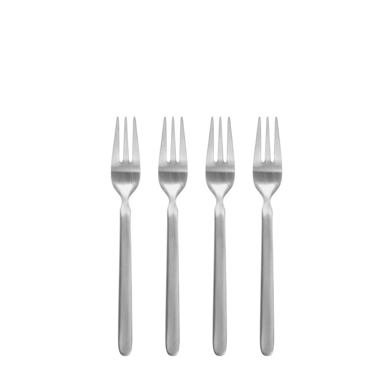 Blomus Stella Pack of 4 Cake Forks Matt