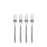 Blomus Stella Pack of 4 Cake Forks Matt