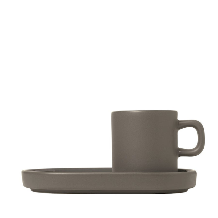 Blomus Pilar Espresso Cups Pack of 2 Pewter