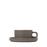 Blomus Pilar 6 Ounce Pack of 2 Tea cups with Saucers Pewter