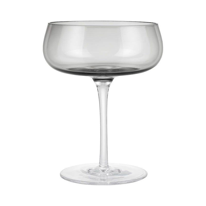 Blomus Belo Champagne Saucers Set Of 2, Smoke