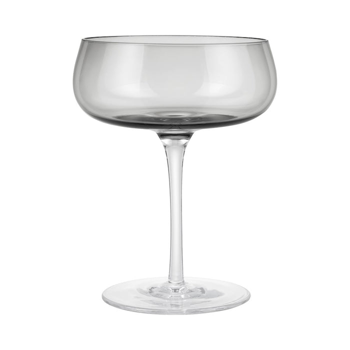 Blomus Belo Champagne Saucers Set Of 2, Smoke
