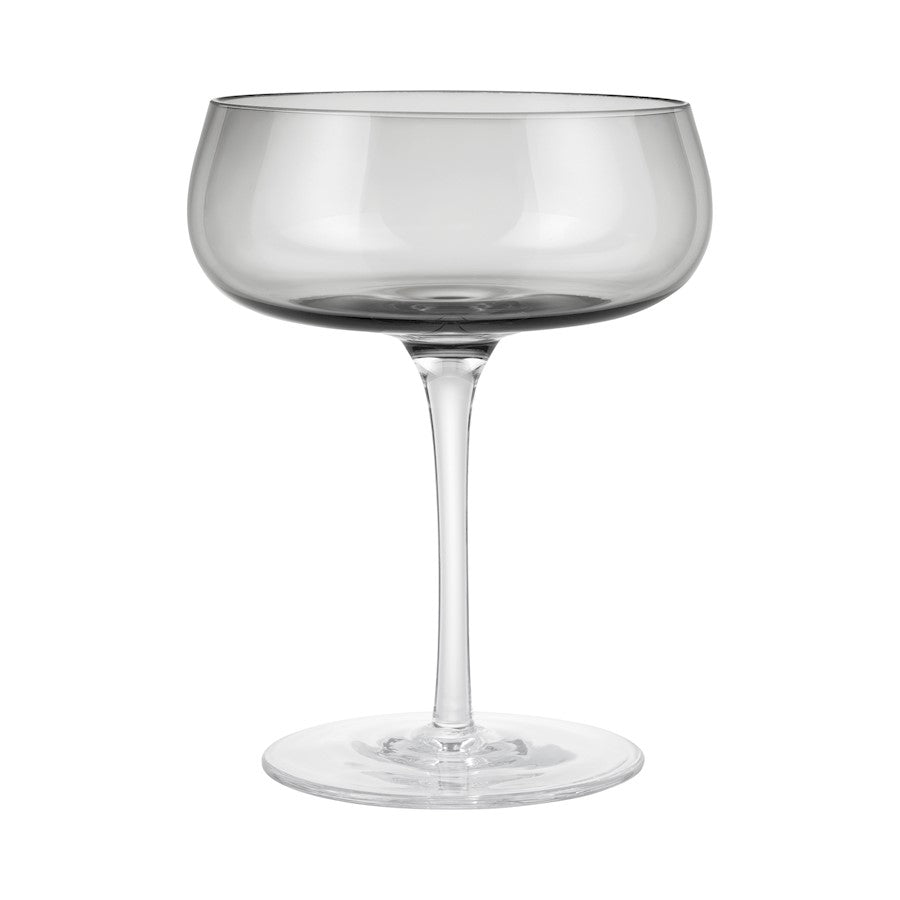 Blomus Belo Champagne Saucers Set Of 2, Smoke