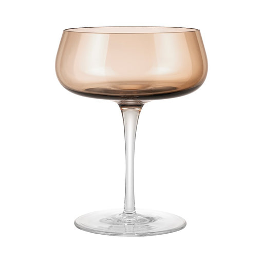 Blomus Belo Champagne Saucer Glasses/7 Ounce/Set of 2, Coffee Color