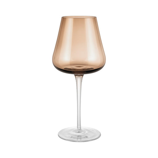 Blomus Belo White Wine Glasses/13.5 Ounce/Set of 2, Coffee Color