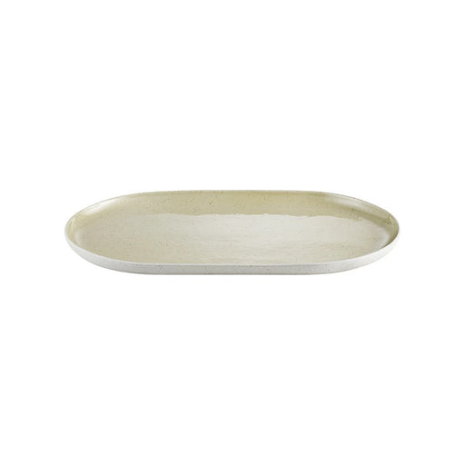 Blomus Sablo Ceramic Stoneware Oval Serving Plate, 13.8"/35Cm