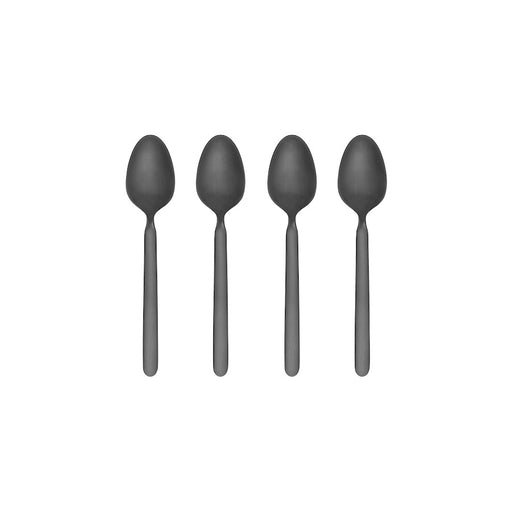 Blomus Stella Black Espresso Spoons/Set of 4, PVD Coated Stainless Steel