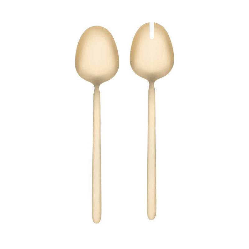 Blomus Stella Champagne (Gold) Salad Servers, PVD Coated Stainless Steel