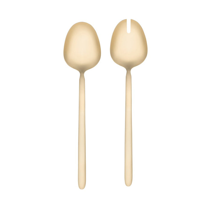 Blomus Stella Champagne (Gold) Salad Servers, PVD Coated Stainless Steel - 64476