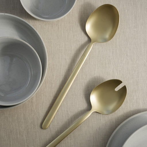 Blomus Stella Champagne (Gold) Salad Servers, PVD Coated Stainless Steel