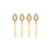Blomus Stella Gold Espresso Spoons/Set of 4, PVD Coated Stainless Steel