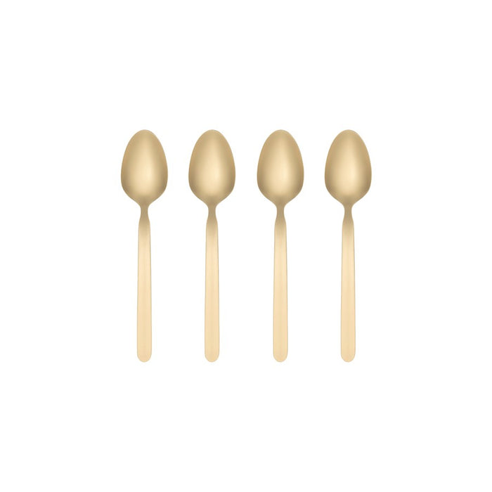 Blomus Stella Gold Espresso Spoons/Set of 4, PVD Coated Stainless Steel