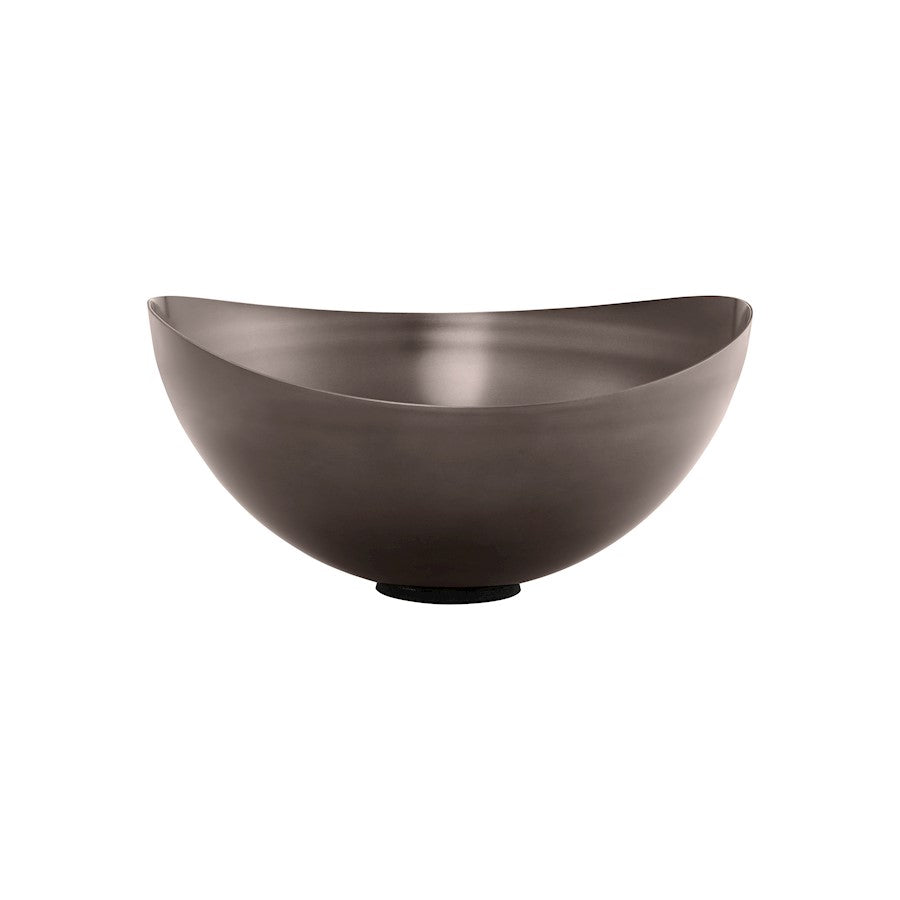 Blomus Ondea Medium Decorative Bowl Burnt Metal Finish, Stainless Steel - 64482