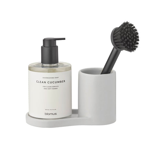 Blomus Piro Ceramic Sink Organizer, Satellite (Taupe/Med Grey)