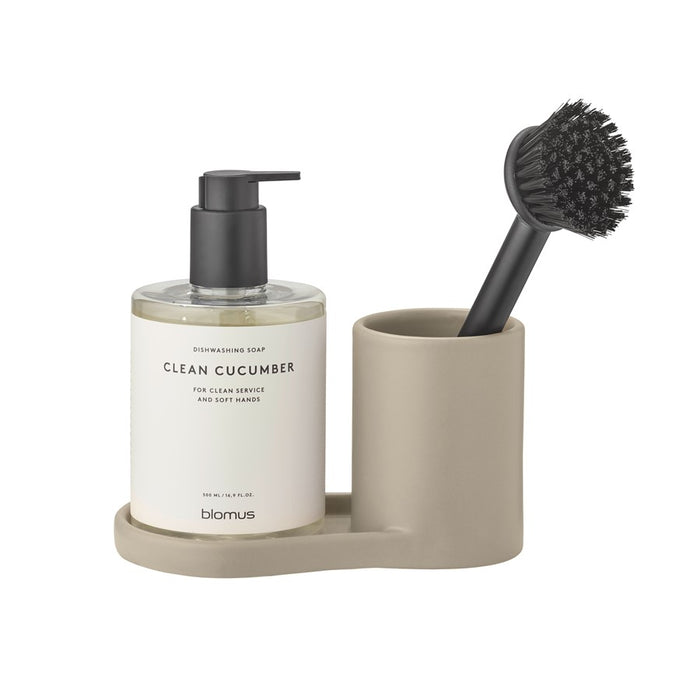 Blomus Piro Ceramic Sink Organizer, Nomad (Tan)