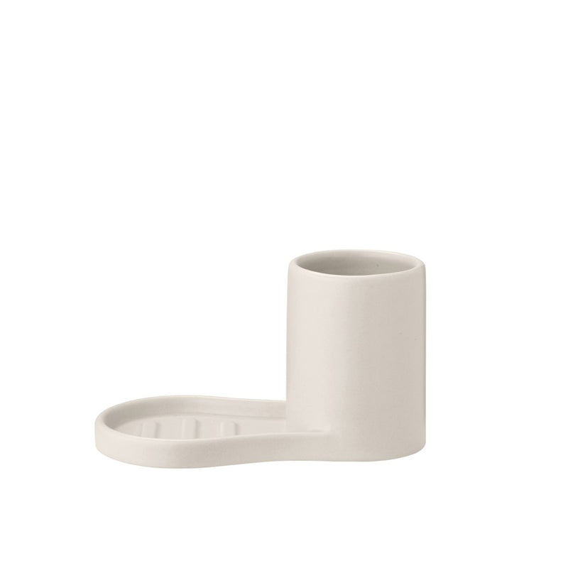 Blomus Piro Ceramic Sink Organizer, Moonbeam (Beige)