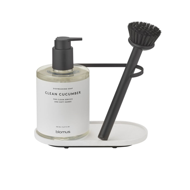 Blomus Dhuva Dishwashing Set/Brush, White