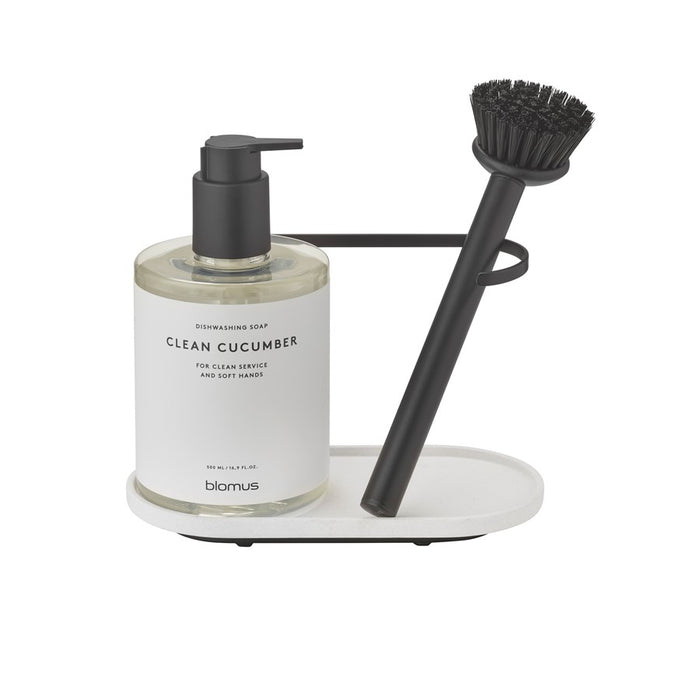 Blomus Dhuva Dishwashing Set/Brush, White