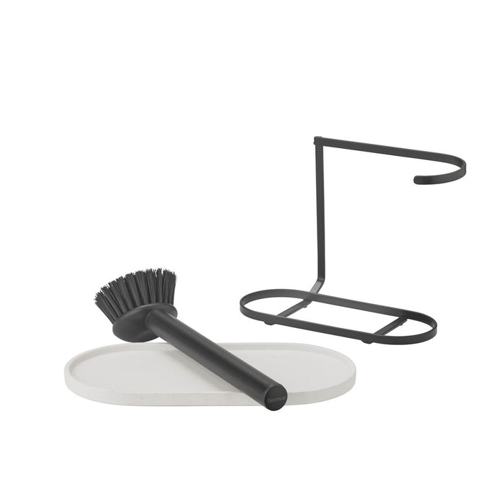 Blomus Dhuva Dishwashing Set/Brush, White