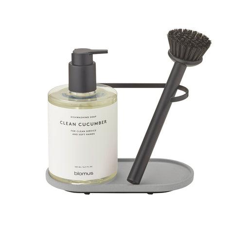 Blomus Dhuva Dishwashing Set/Brush, Micro Chip (Grey)