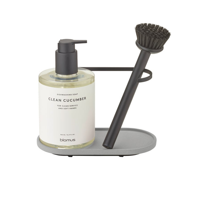 Blomus Dhuva Dishwashing Set/Brush, Micro Chip (Grey)