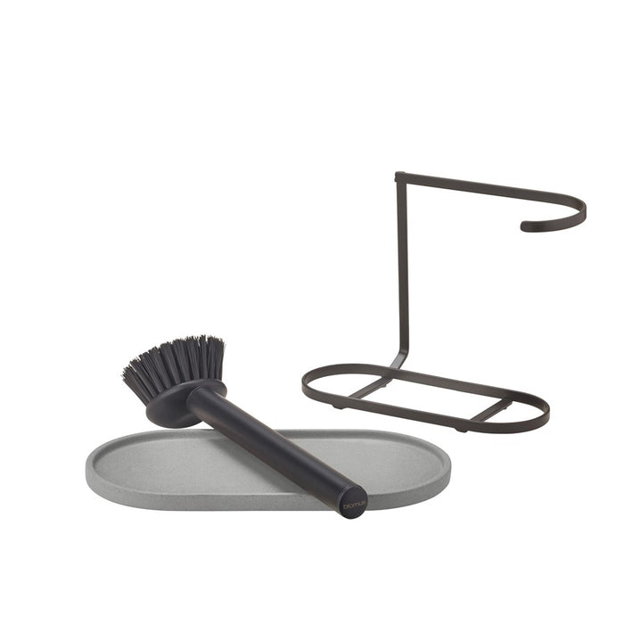 Blomus Dhuva Dishwashing Set/Brush, Micro Chip (Grey)