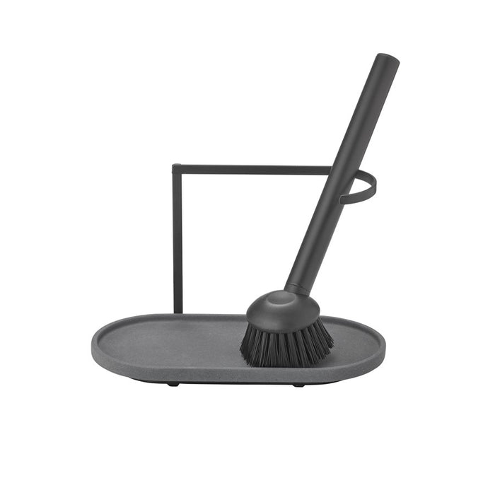 Blomus Dhuva Dishwashing Set/Brush, Magnet (Charcoal) - 64561