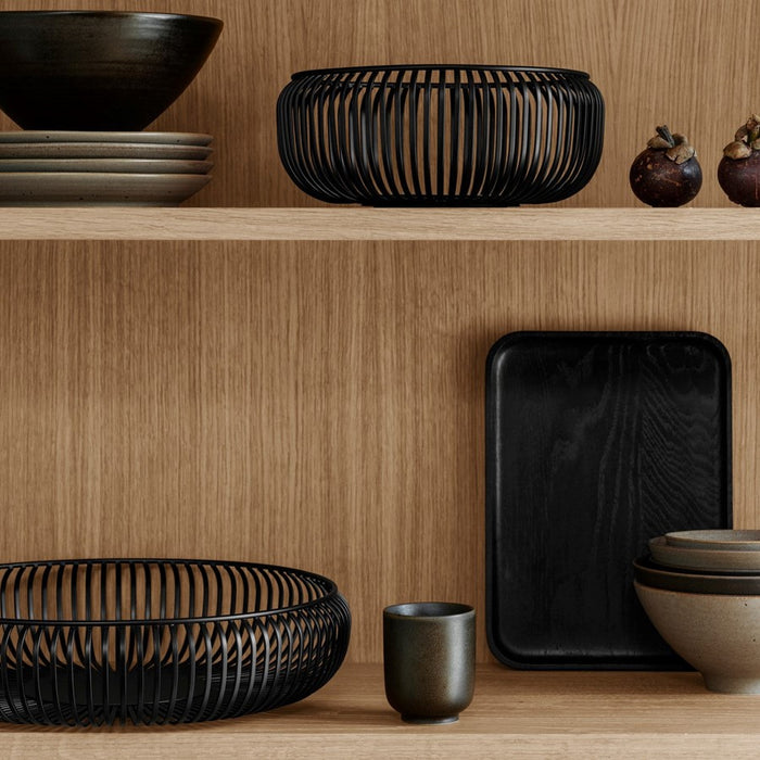 Blomus Lito Decorative Steel Bowl, Small, Black