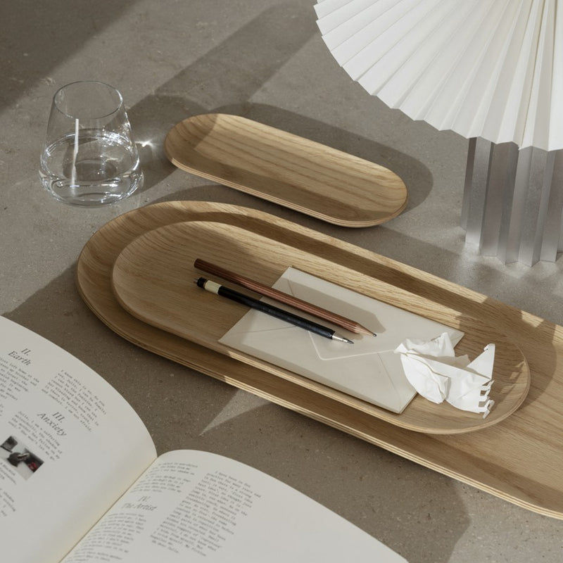 Blomus Baki Wood Tray, Oak Finish, Large