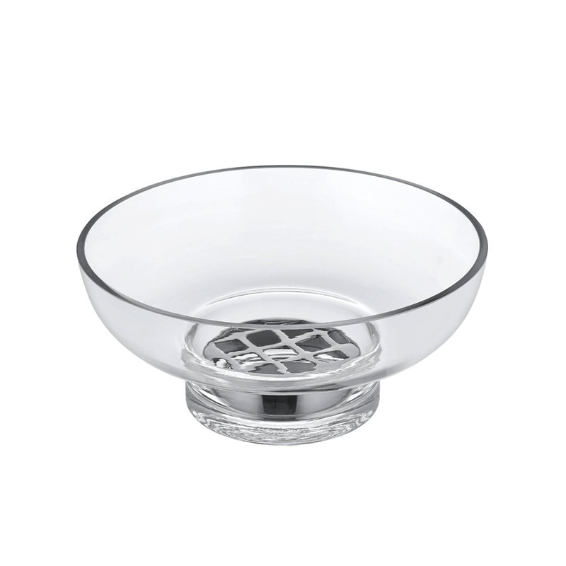 Blomus Miyabi Glass Vase, Low/Flower Grid, Clear