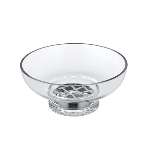 Blomus Miyabi Glass Vase, Low/Flower Grid, Clear - 64740