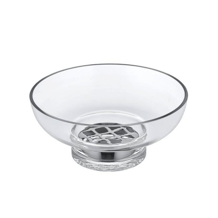 Blomus Miyabi Glass Vase, Low/Flower Grid, Clear - 64740