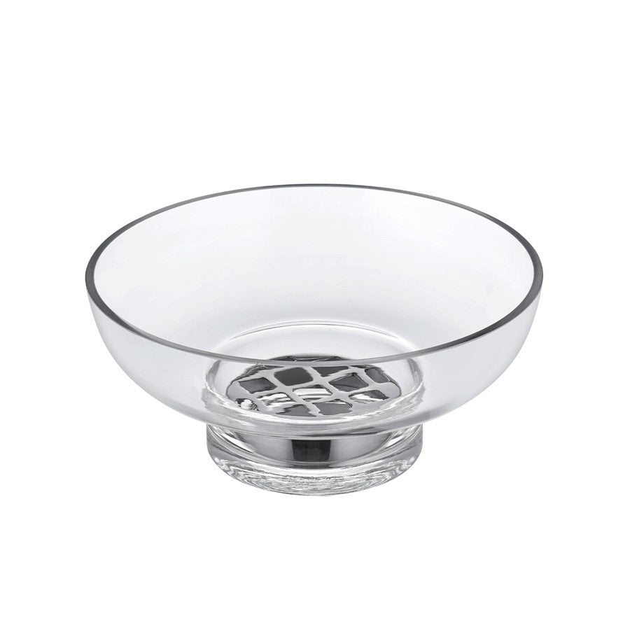 Blomus Miyabi Glass Vase, Low/Flower Grid, Clear - 64740