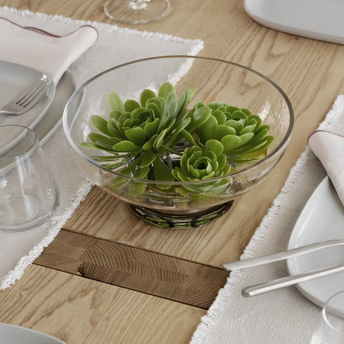 Blomus Miyabi Glass Vase, Low/Flower Grid, Clear