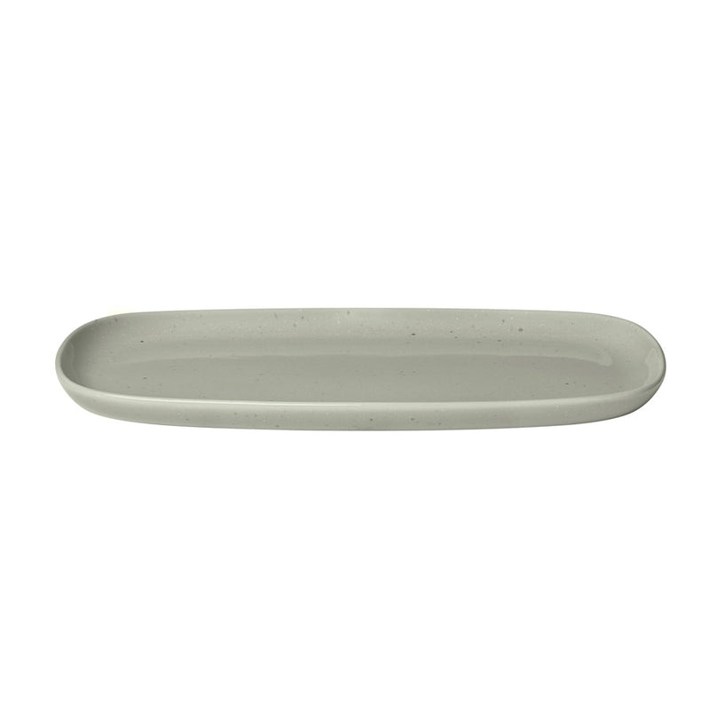 Blomus Vahlo Stoneware Serving Platter, Mirage Grey