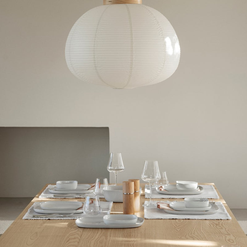 Blomus Vahlo Stoneware Serving Platter, Mirage Grey