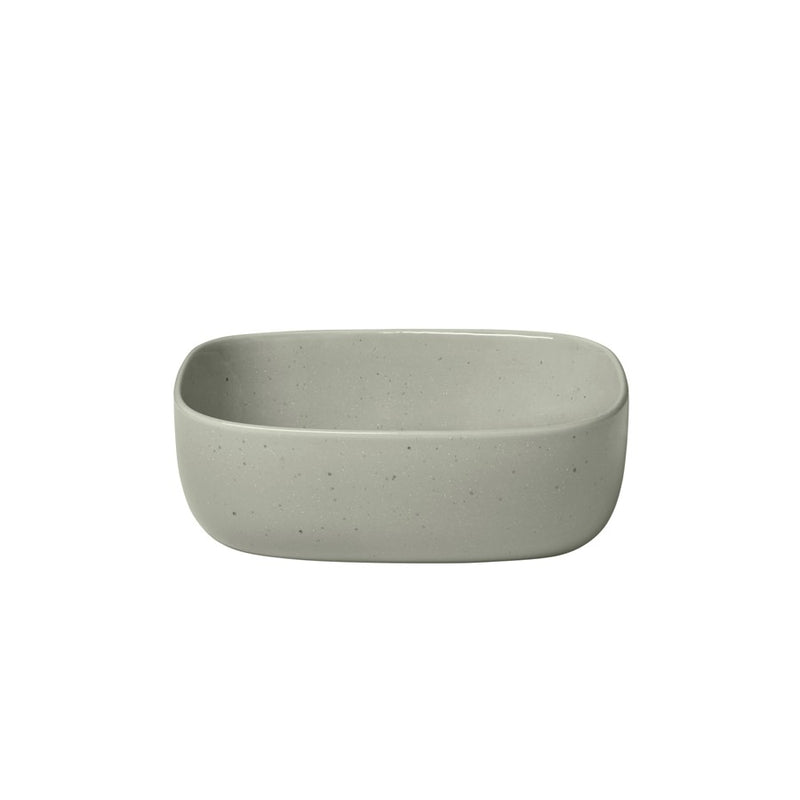 Blomus Vahlo Stoneware Shallow Serving Bowl, Large, Mirage Grey