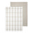 Blomus Taulo Organic Cotton Tea Towels/Set Of 2, Mourning Dove Grid