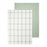 Blomus Taulo Organic Cotton Tea Towels/Set Of 2, Desert Sage Grid
