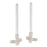 Blomus Doodle Modular Taper Candle Holder/Set Of 2, Moonbeam (Beige)