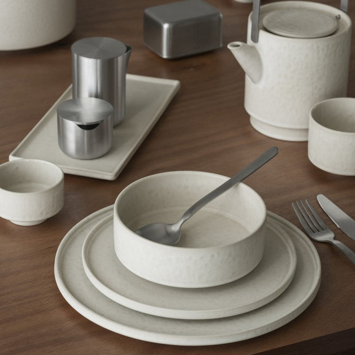 Blomus Makoto Stoneware Dinner Plate, Moonbeam (Beige)
