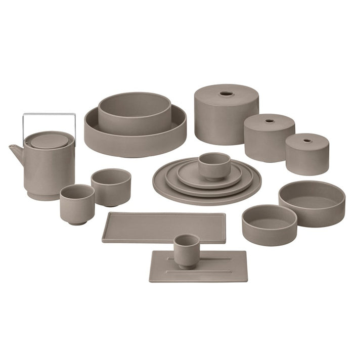 Blomus Makoto Stoneware Dinner Plate, Elephant Skin (Grey)