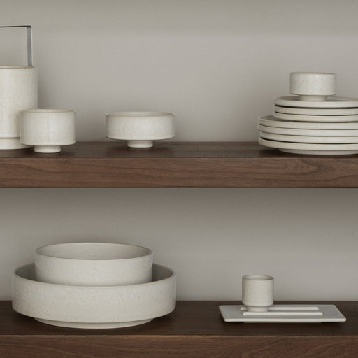 Blomus Makoto Stoneware Dessert Plate, Elephant Skin (Grey)