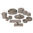 Blomus Makoto Stoneware Teacup/9.5Oz, Elephant Skin (Grey)