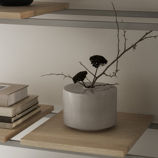 Blomus Makoto Japanese Vase/Medium, Elephant Skin (Grey)